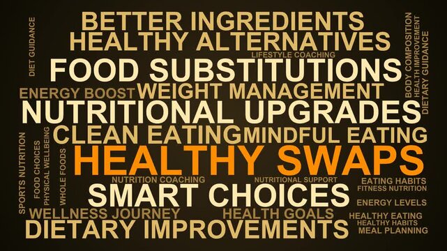 Healthy Swaps Word Cloud