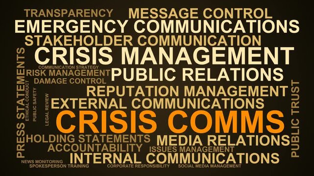 Crisis Comms Word Cloud