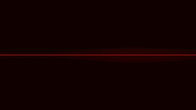 Minimalist neon red laser lines glowing on dark background for digital frame design