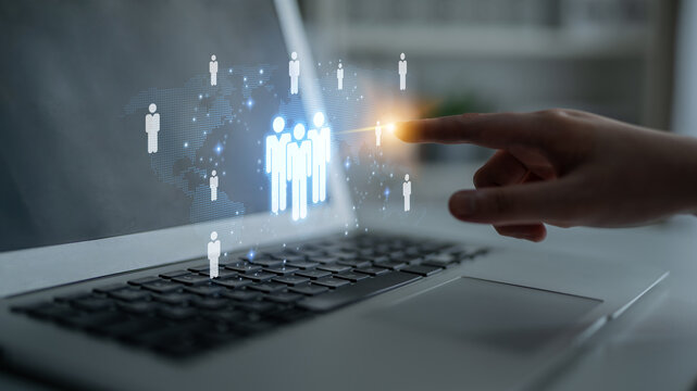 Global human network and workforce distribution highlight human, network, and global presence through digital connection and team coordination Latch