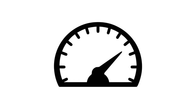 Vector illustration of speedometer icon vector illustration on a transparent background