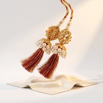 Elegant Bhaiya Bhabhi Lumba Rakhi Set for Raksha Bandhan Festival