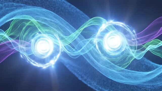 Quantum Entanglement Visualized - A Journey into the Subatomic World.