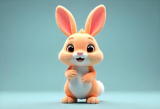 Hase, Cartoon-Umriss, handgezeichnete Linienkunst-Illustration, Doodle-Kunst-Malvorlage f&uuml;r Kinder