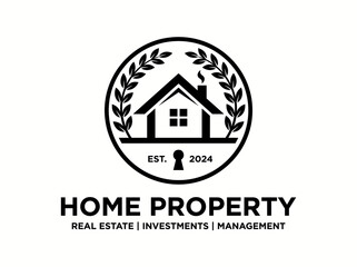 Fototapeta premium Home property logo template