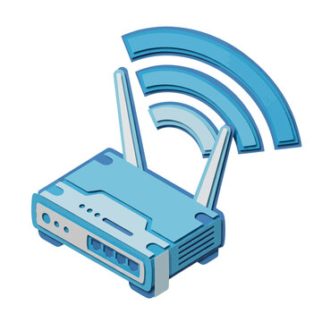 Wireless Router WiFi Signal Icon