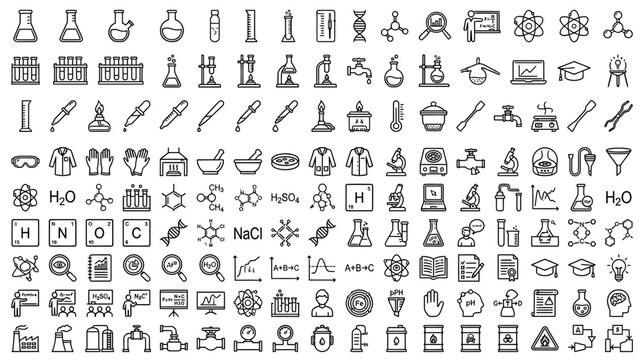 Science and Chemistry Icons Collection