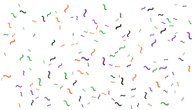 Abstract pattern of colorful wavy lines on a white background