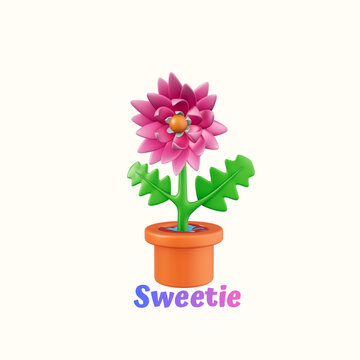Sweetie - 2 sticker bunga cantik buat fashion atau barang products pokonya keren banget wajib beli 