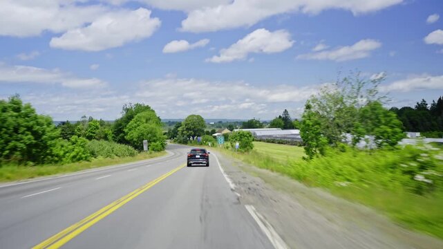 Exploring the summer beauty of nova scotia through a car window