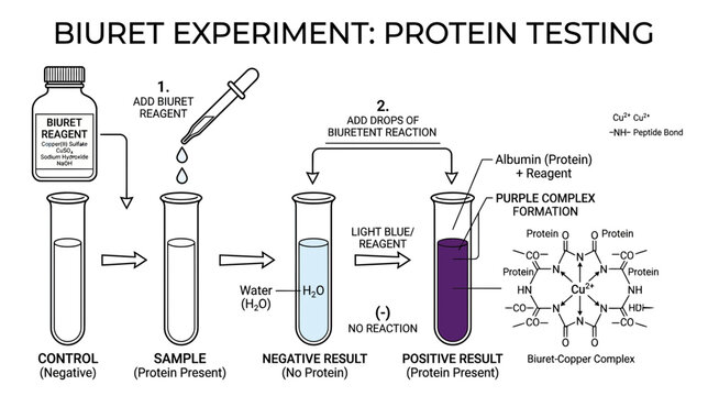 Biuret Experiment for Protein Testing