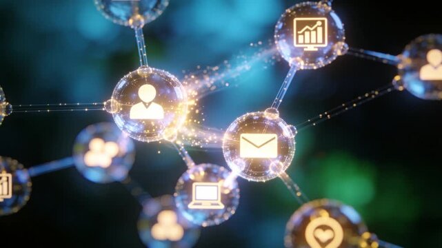 a conceptual visualization of a mental health support network