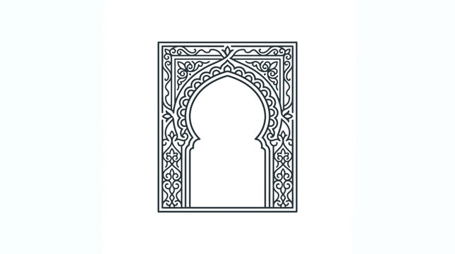 arabic arch design, ornate pattern