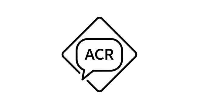 acr speech bubble logo icon