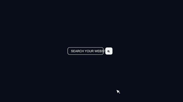 Flat Design Web Browser Search Bar Opener