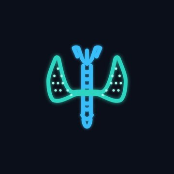 Animated Thyroid icon for medical science motion graphic
