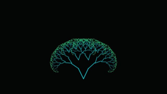Procedural L-System Fractal Tree Growth Math