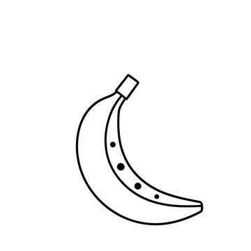 Simple Banana Outline Icon
