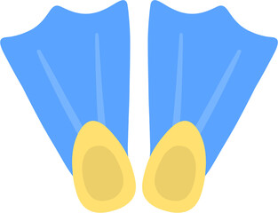 cute blue snorkeling flippers © Ashley J
