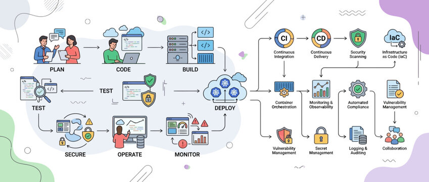 DevOps Software Development Lifecycle with AI Productivity Assistant Integration and CI CD Workflow