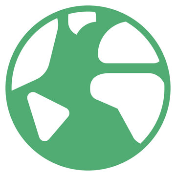 Globe png environment icon in flat graphic