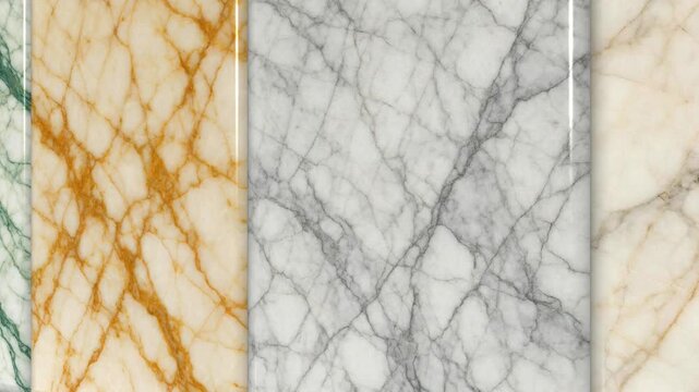 Smooth Movement Across Elite Calacatta Marble Tiles Revealing Refined Stone Patterns for Premium Architectural Interior Design Backgrounds