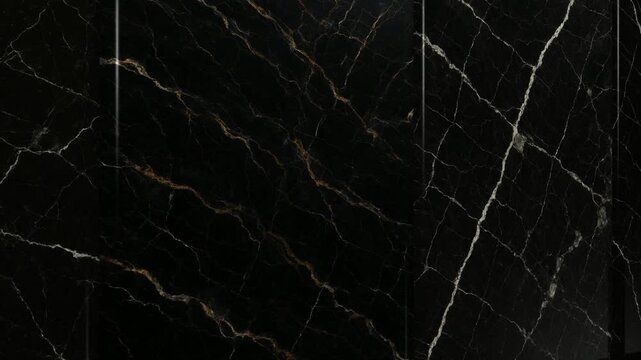 Premium Camera Movement Over Nero Marble Tiles Revealing Luxurious Natural Stone Texture for Modern Interior Architecture Backgrounds