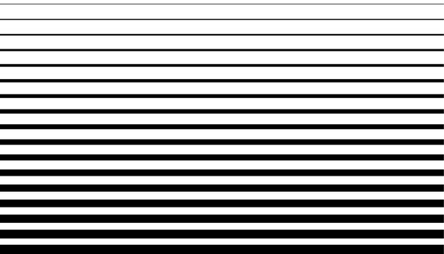 Set of horizontal lines with gradient from black to grey on transparent background.