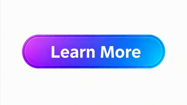 Modern learn more button with purple to blue gradient