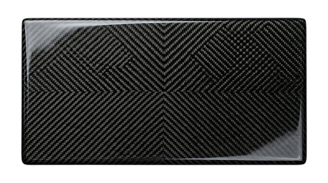 Carbon fiber texture background with glossy finish isolated on transparent background