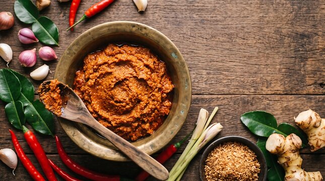 Rendang Spice Paste in Bronze Gentong