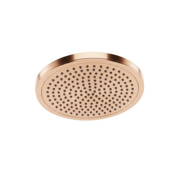 Modern Round Rose Gold Metal Shower Head Fixture