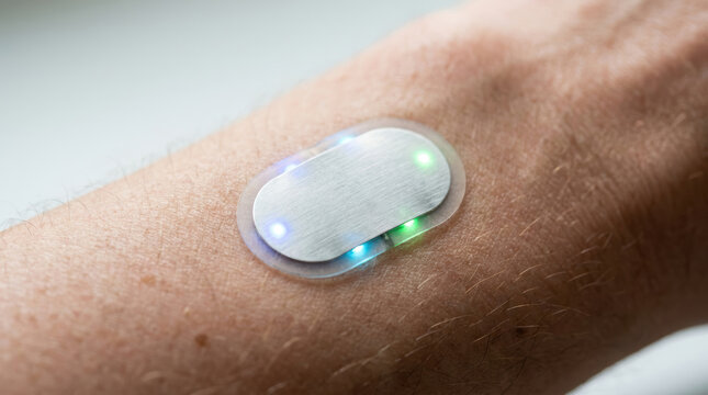 Wearable health sensor on human skin for personalized medicine and ai monitoring