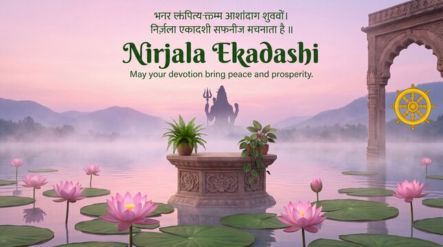 Lord Vishnu on Vaikunth Ekadashi, Krishna/Krushna Janmashtami, Ram Navami, Narsimha Jayanti, Onam, Ekadashi Vrat, Ananta Chaturdashi, Tulasi Vivah, Nirjala Ekadashi, Varah Jayanti, Aashadhi Ekadashi