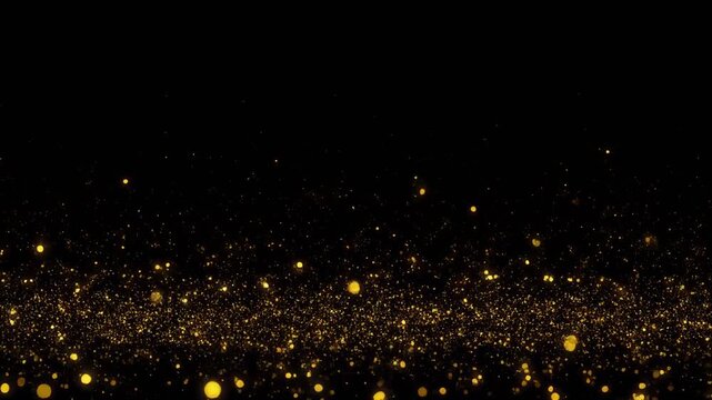 Fluorescent microscopic particles moving in dark space
