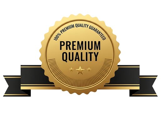 Premium quality seal with guarantee badge