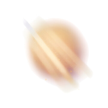 Abstract golden light beam effect with glowing particles isolated on transparent background