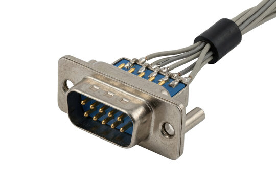 DB9 serial connector with wired cable
