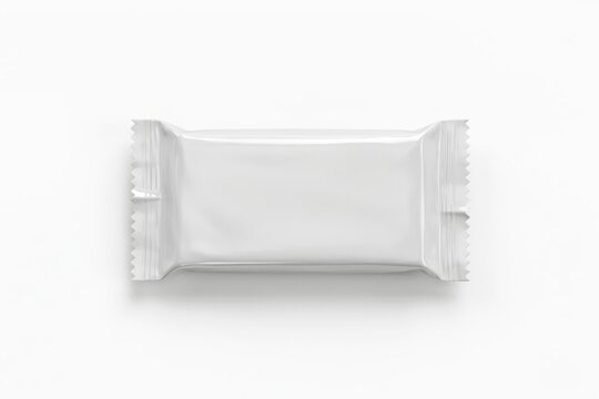Blank snack bar mockup isolated on white background. Useful for product design.