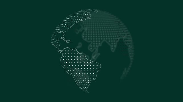Africa map with dotted network overlay design