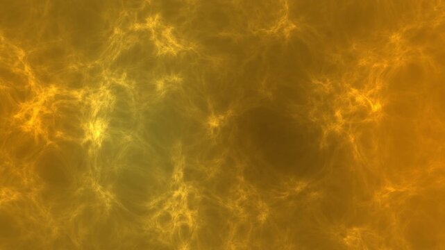 Abstract golden background with moving plasma energy waves and flowing liquid light particles for digital graphic design visuals.