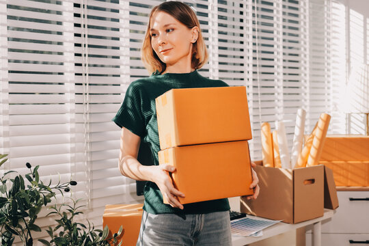 Logistics, small business woman with checklist for stock, clothes order or retail inventory management. Shipping, writing or person at ecommerce startup store for sme delivery with fashion designer