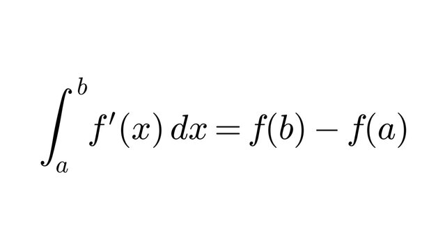 Fundamental Theorem, high-level mathematics equation overlay, black transparent 4K