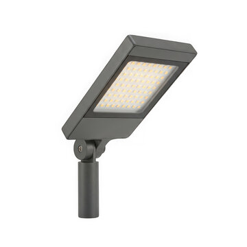 Modern led outdoor floodlight isolated on transparent background