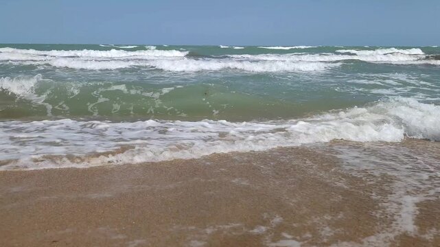 waves on the beach
