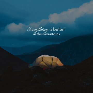 Nature quote Instagram post template