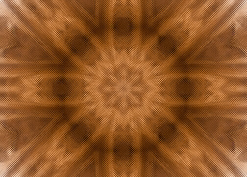 Abstract Symmetrical Wood Grain Pattern with Mosaic Glass Filter Effect