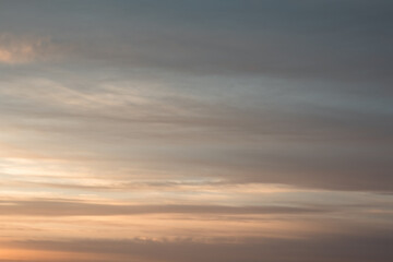 Obraz premium Soft Pastel Sunset Clouds in the Sky