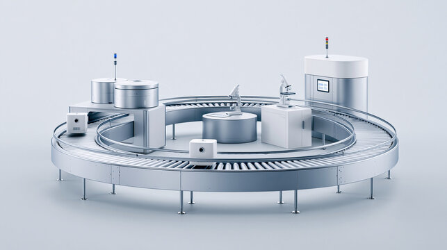 Automated assembly line with sensors performing real-time quality checks, sensor-based QC, high-speed quality assurance