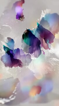 A Beautiful Exploration of Ethereal Colors and Light Reflections, Showcasing the Intricate Dance of Natural Elements in a Dreamlike Atmosphere